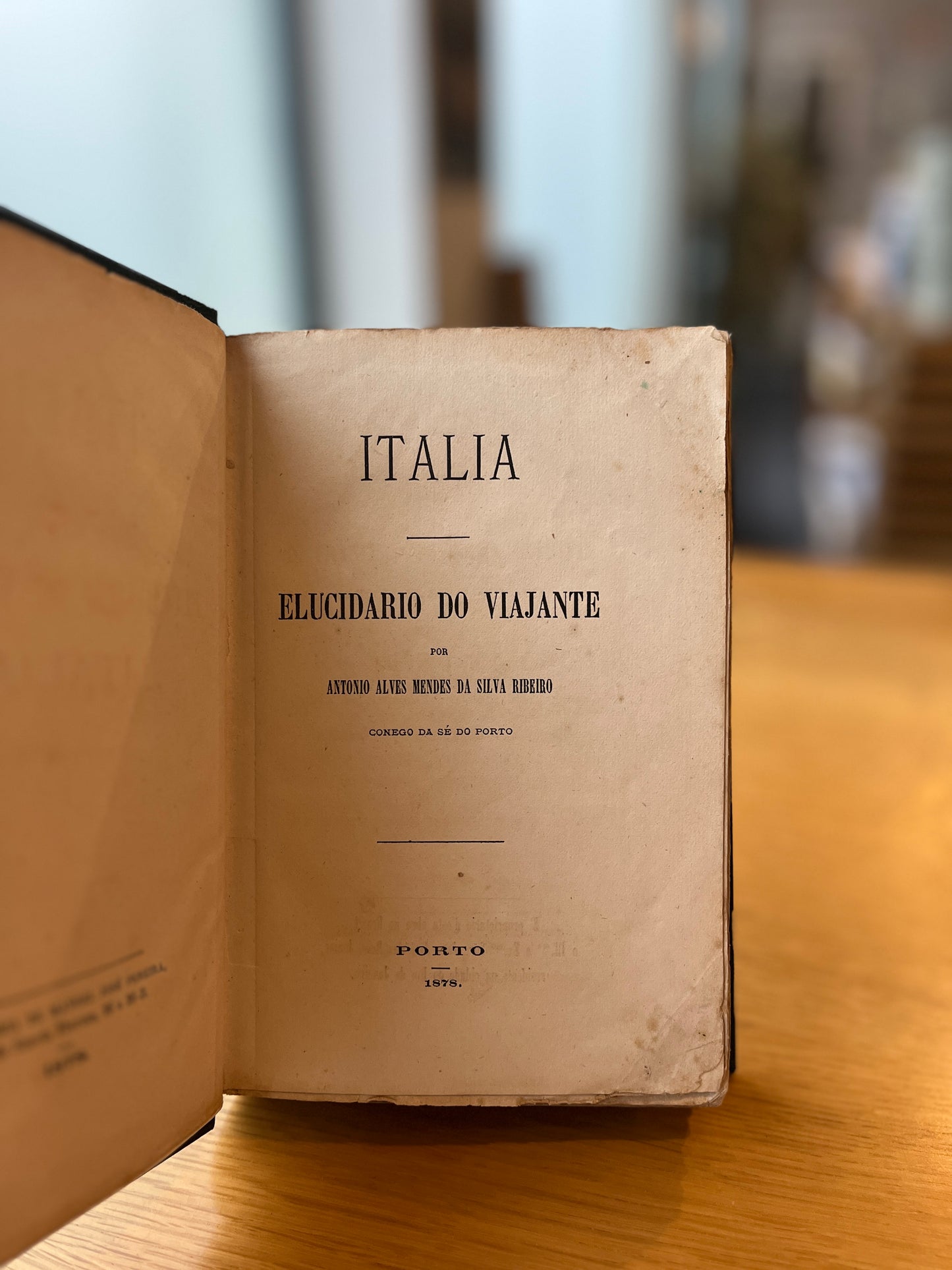 ITALIA - ELUCIDÁRIO DO VIAJANTE