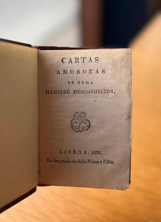 CARTAS AMOROZAS DE HUMA ILLUSTRE DESCONHECIDA