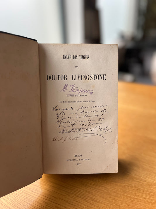 EXAME DAS VIAGENS DO DOUTOR LIVINGSTONE