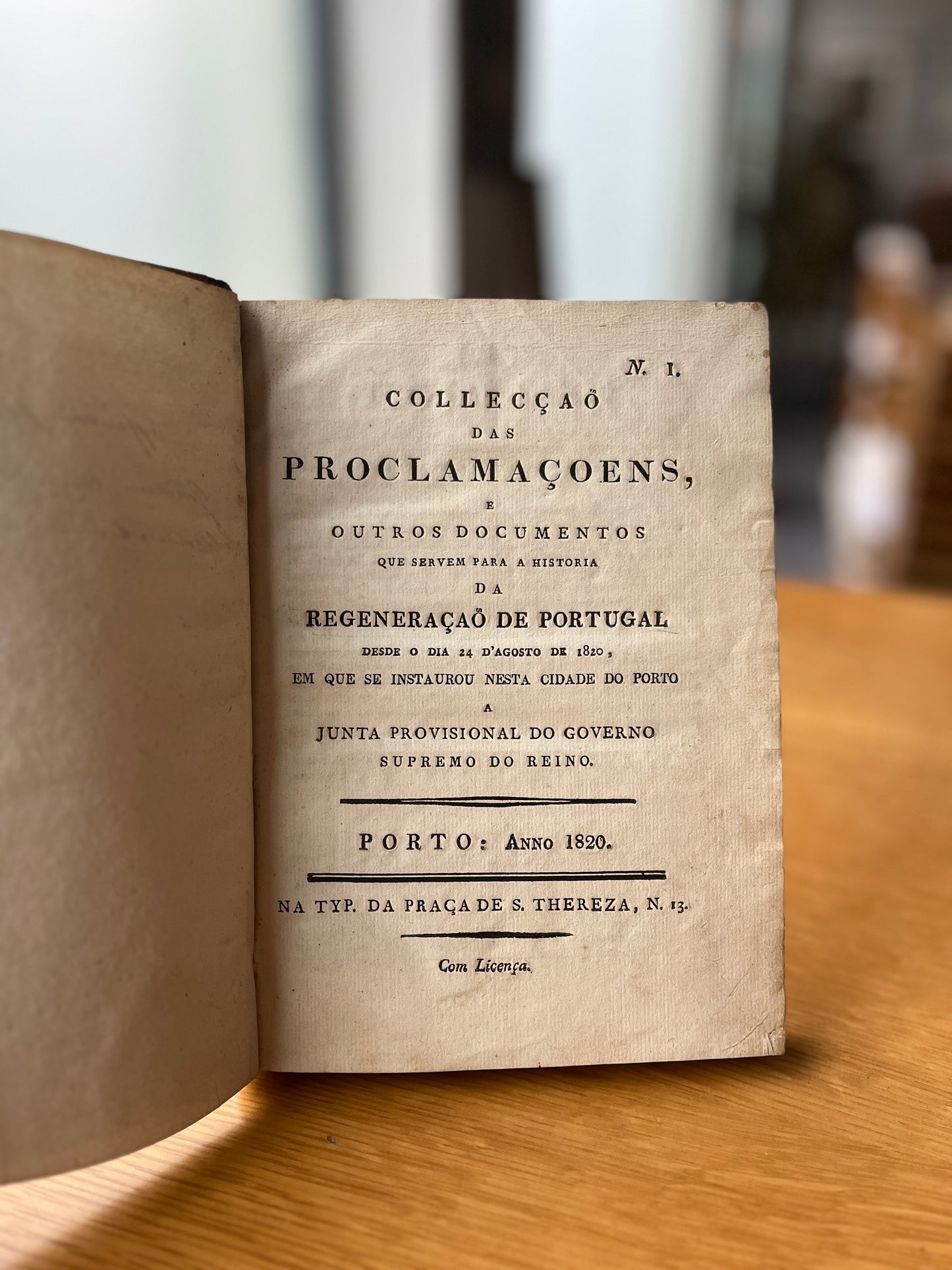 COLLECÇÃO DAS PROCLAMAÇOENS E OUTROS DOCUMENTOS