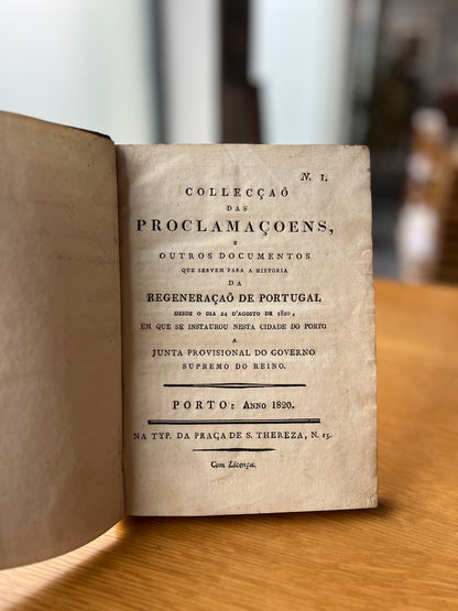 COLLECÇÃO DAS PROCLAMAÇOENS E OUTROS DOCUMENTOS