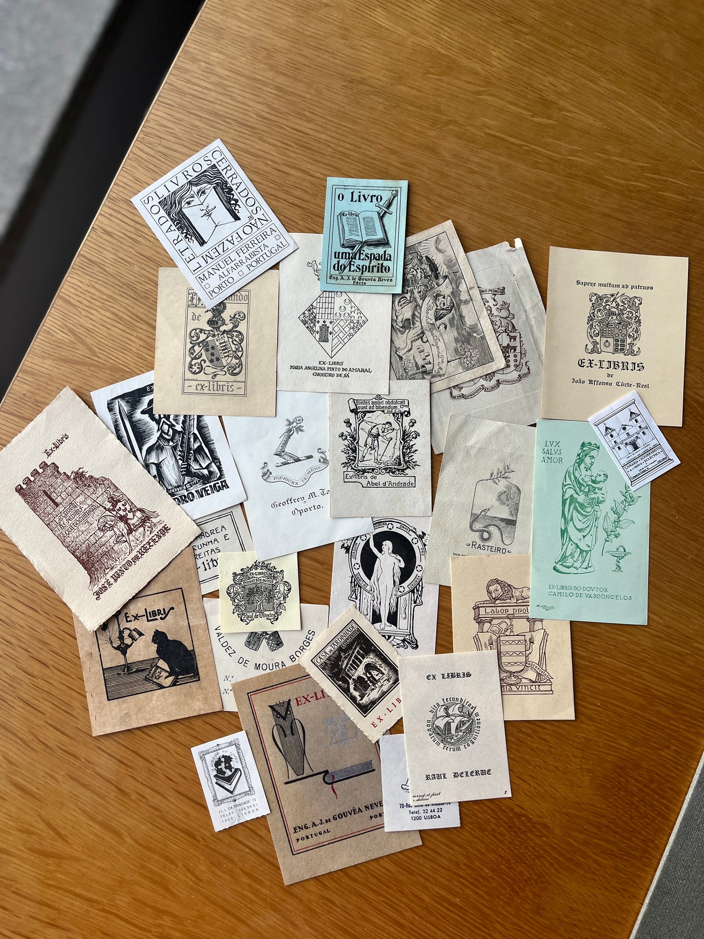 LOTE DE EX-LIBRIS PORTUGUESES