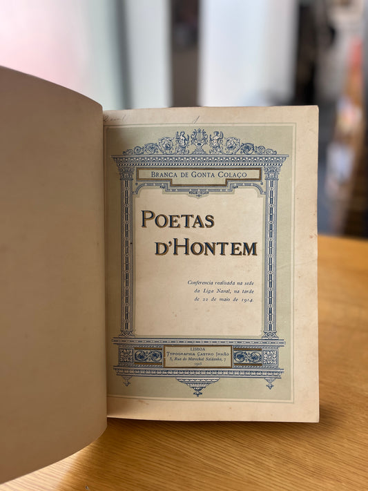 POETAS D'HONTEM / Á MARGEM DAS CHRONICAS