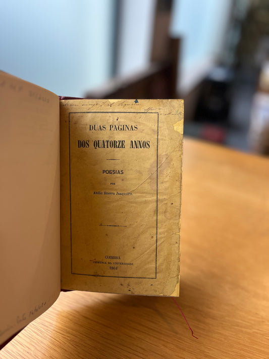 DUAS PÁGINAS DOS QUATORZE ANNOS