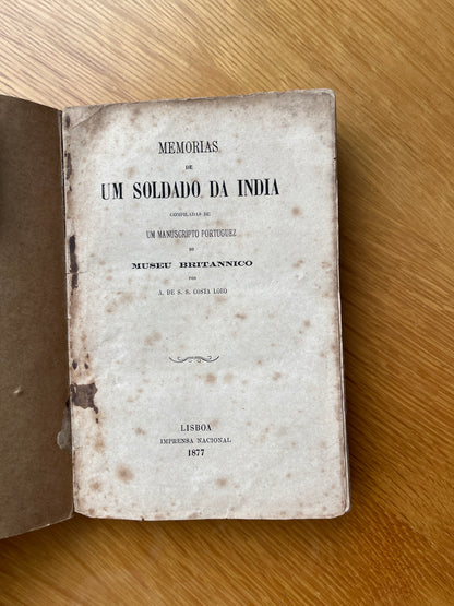 MEMORIAS DE UM SOLDADO DA INDIA