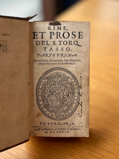 RIME ET PROSE DEL S. TORQ. TASSO