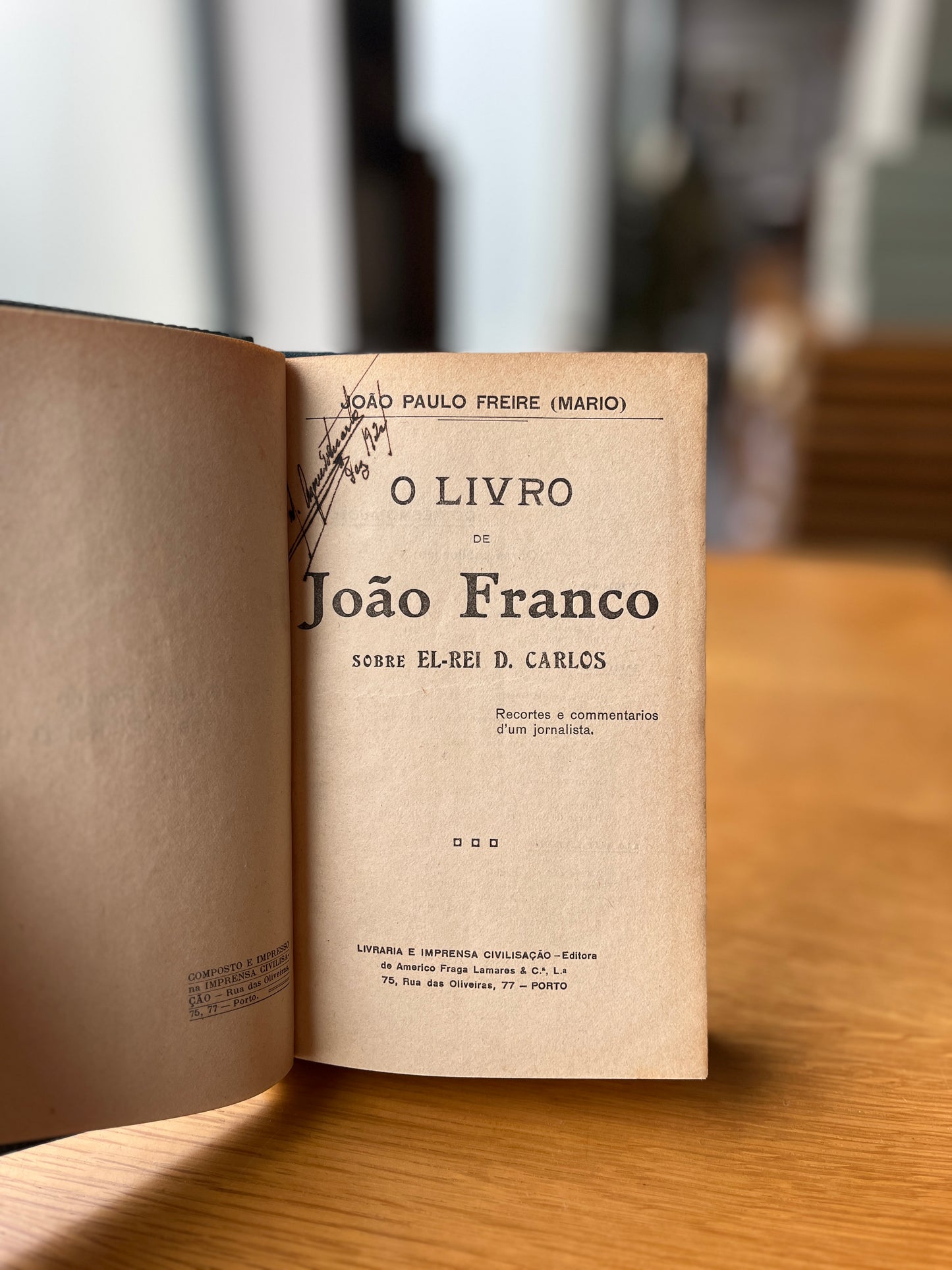 O LIVRO DE JOÃO FRANCO SOBRE EL REI D. CARLOS