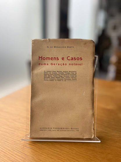 HOMENS E CASOS DE UMA GERAÇÃO NOTÁVEL