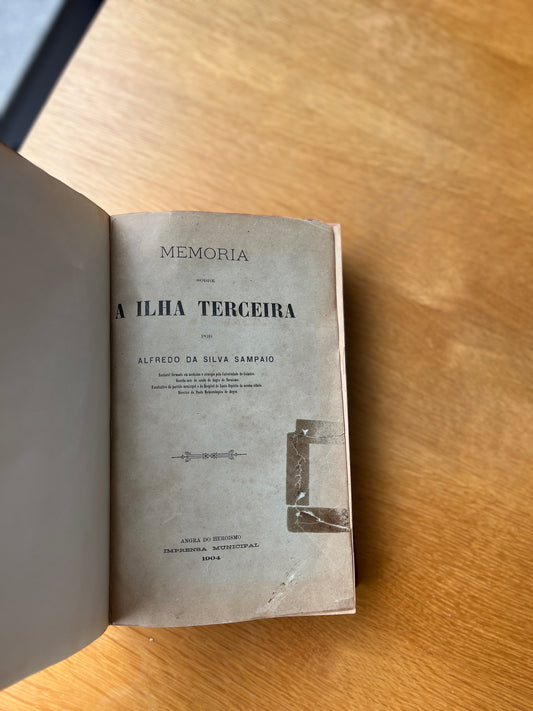 MEMÓRIA SOBRE A ILHA TERCEIRA