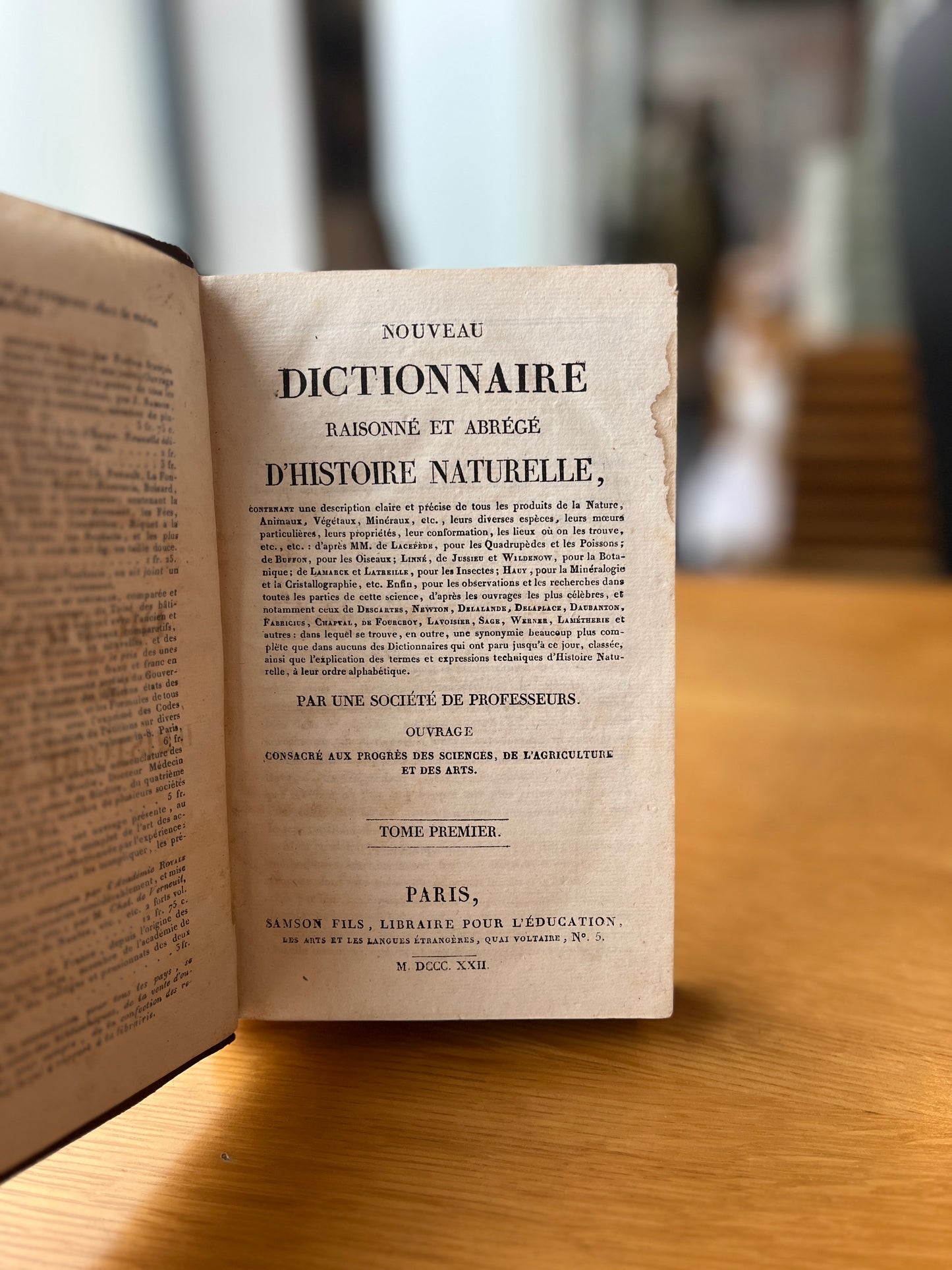 NOUVEAU DICTIONNAIRE RAISONNÉ ET ABRÉGÉ D'ISTOIRE NATURELLE, 2 VOL.
