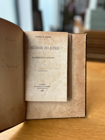 CONJUNTO DE OBRAS DE ANTHERO DE QUENTAL