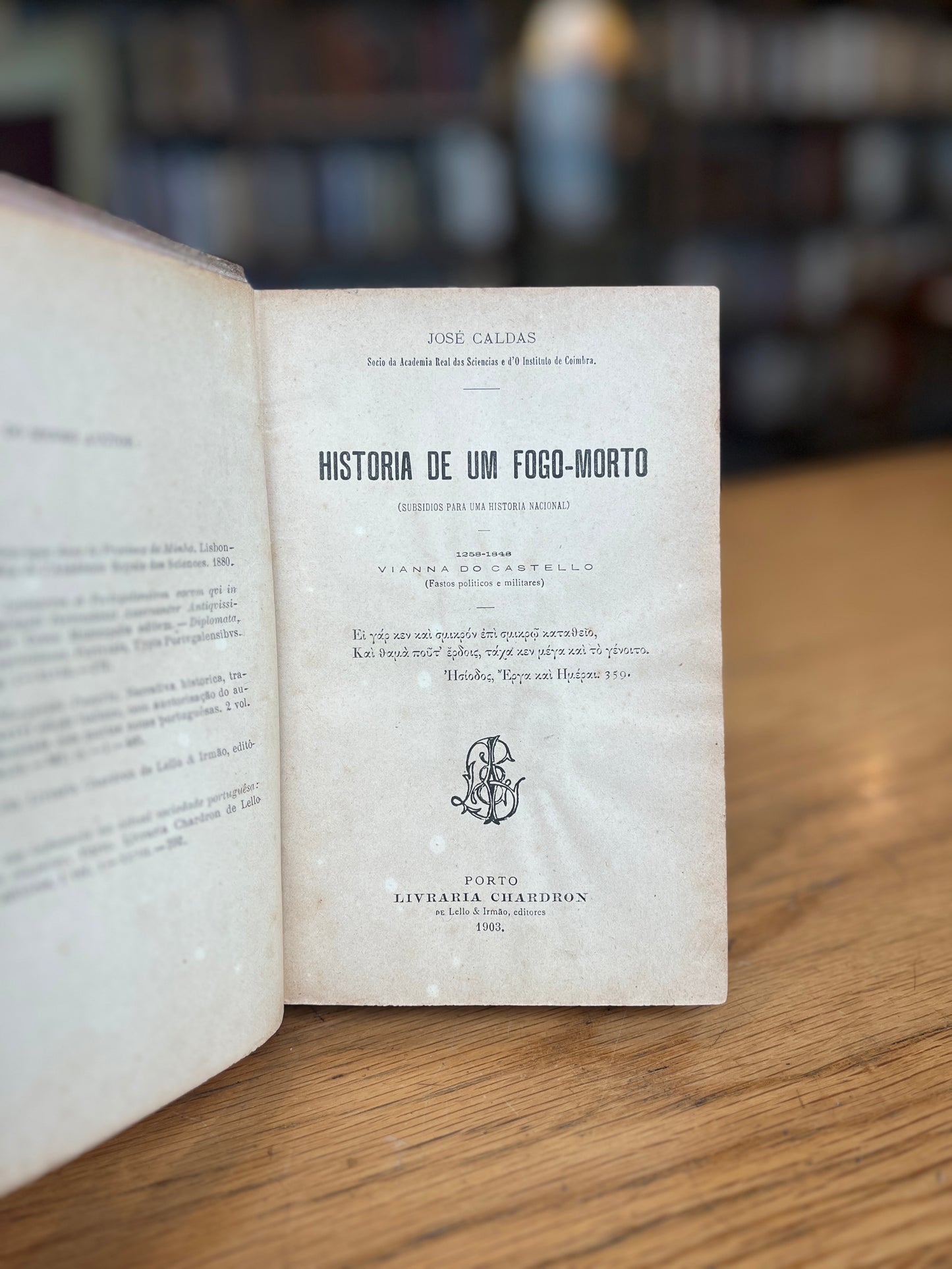 HISTORIA DE UM FOGO-MORTO