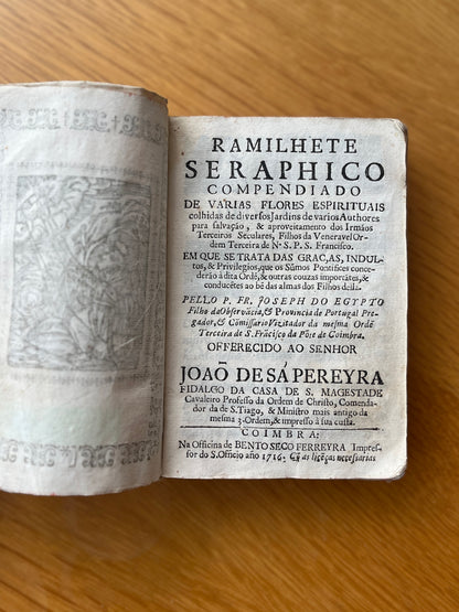 RAMILHETE SERÁFICO COMPENDIADO DE VARIAS FLORES ESPIRITUAIS