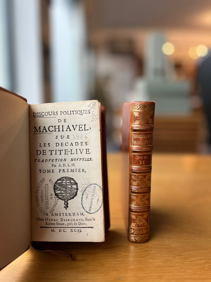 DISCOURS POLITIQUES DE MACHIAVEL SUR LES DECADES DE TITE-LIVE, 2 VOL.