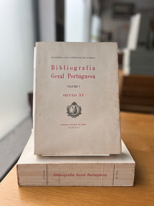 BIBLIOGRAFIA GERAL PORTUGUESA, SÉCULO XV, 2 VOL.
