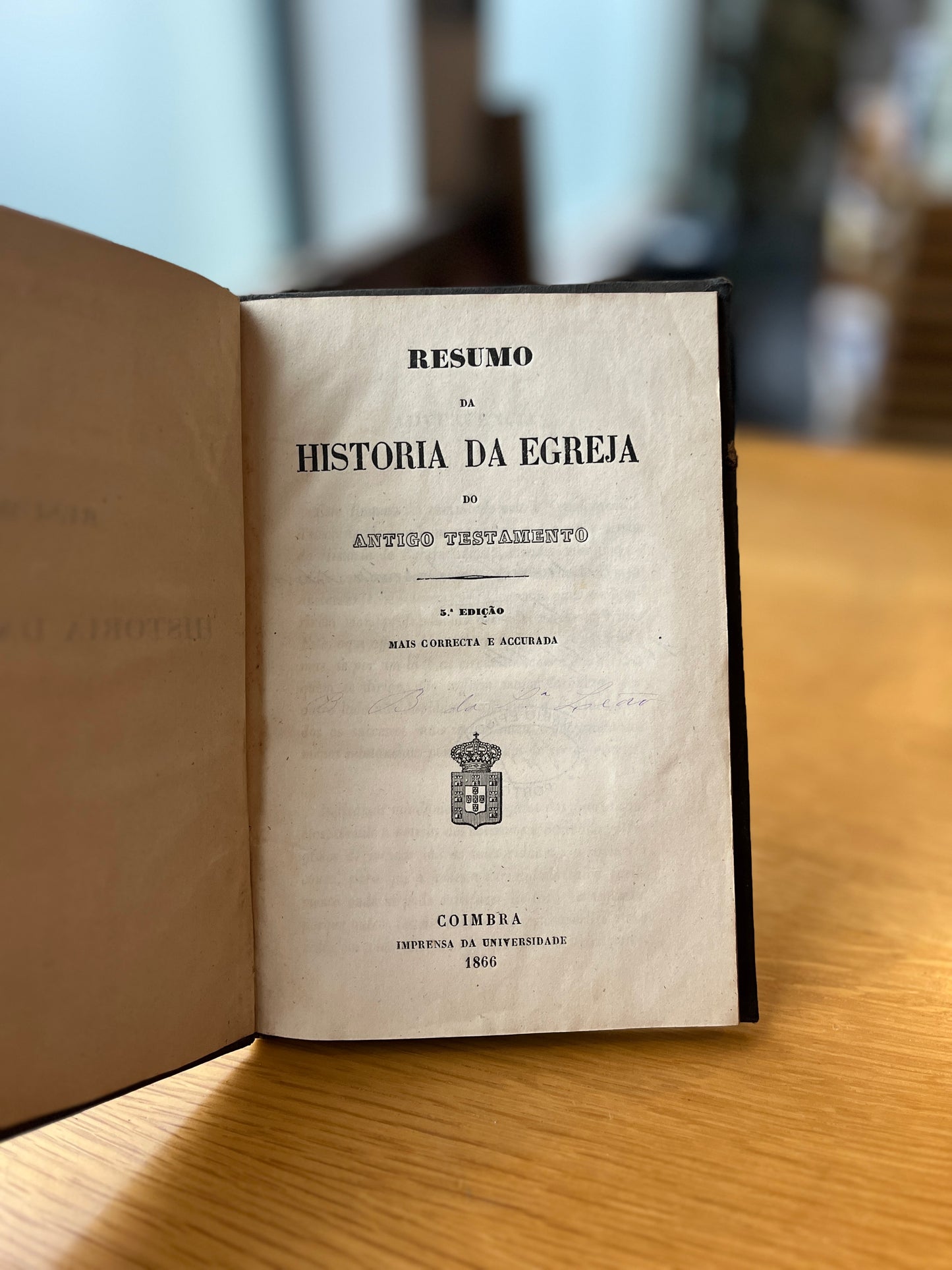 RESUMO DA HISTÓRIA DA EGREJA DO ANTIGO TESTAMENTO