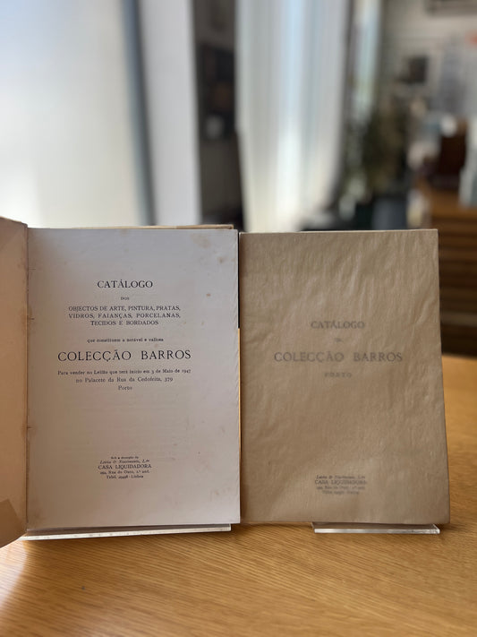CATÁLOGO DA COLECÇÃO BARROS PORTO, 2 VOL.