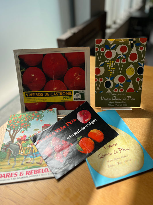 LOTE CATÁLOGOS DE VIVEIROS E FRUTA