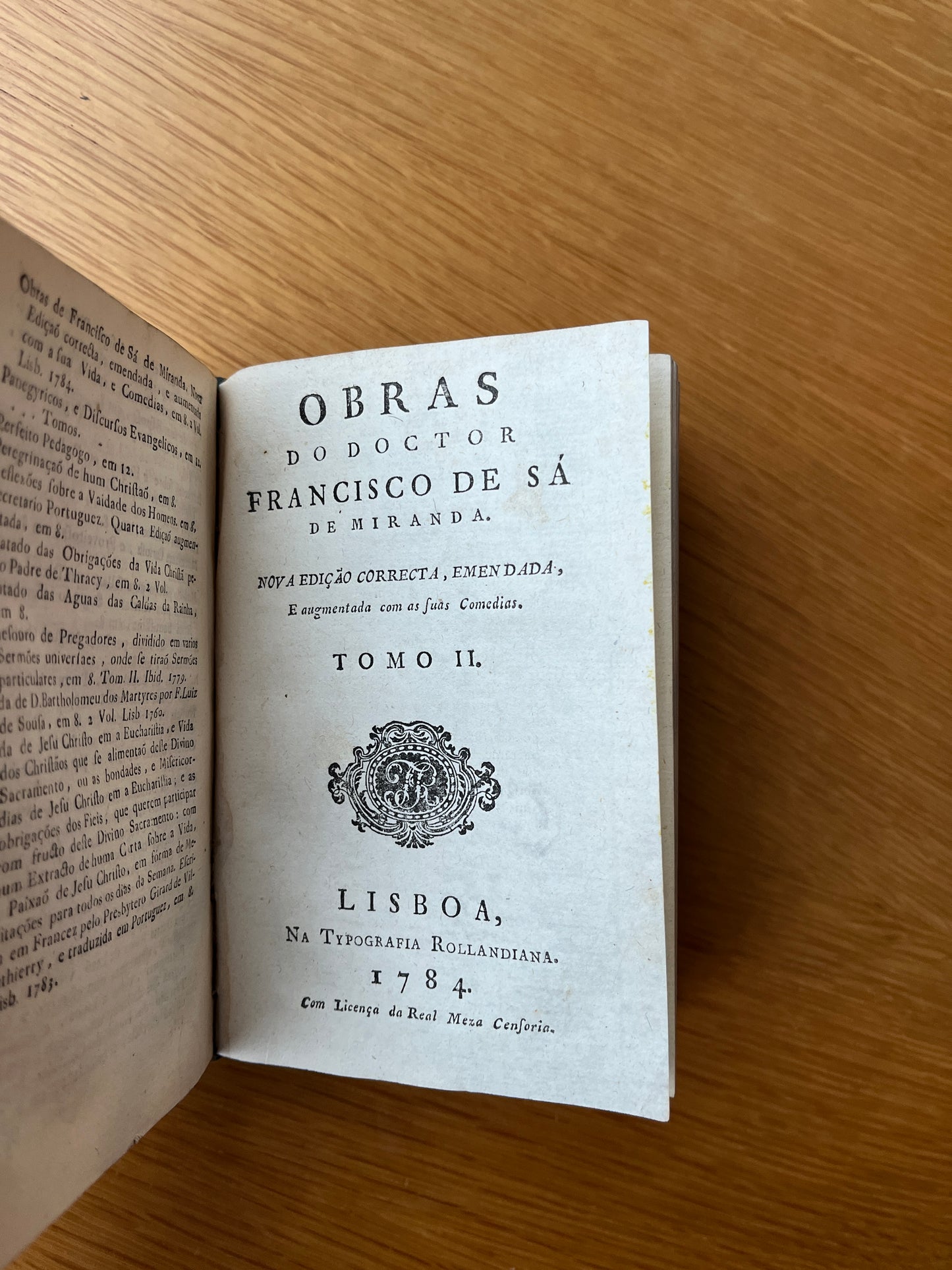 OBRAS DO DOCTOR FRANCISCO DE SÁ DE MIRANDA