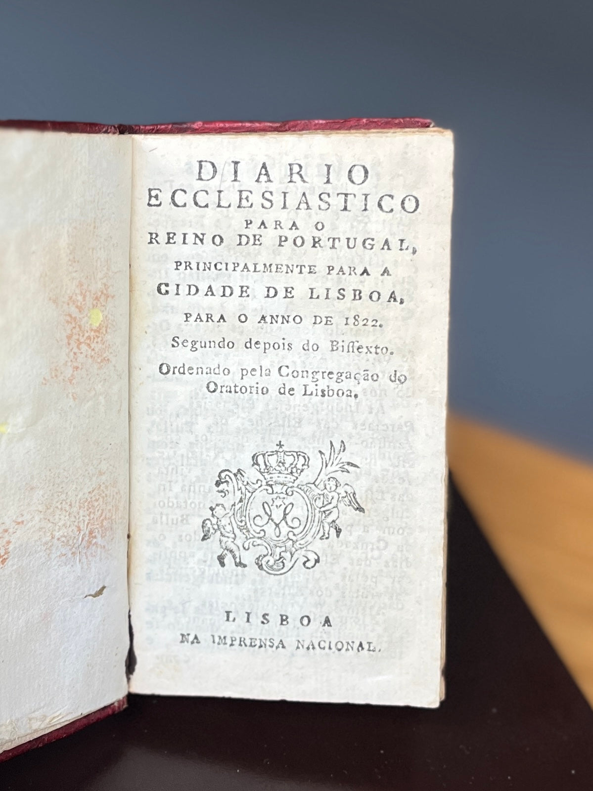 DIARIO ECCLESIASTICO PARA O REINO DE PORTUGAL