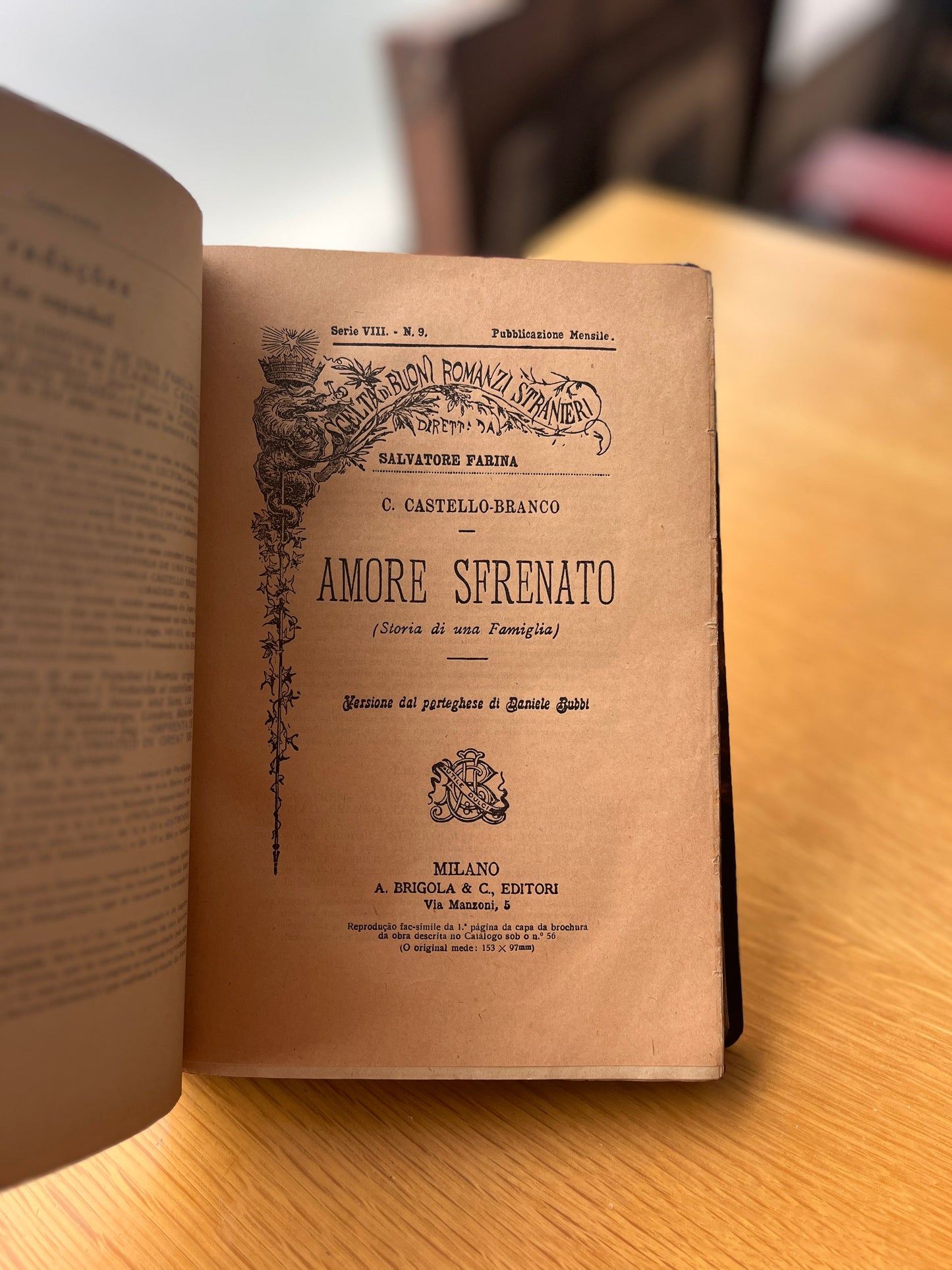 DESCRIÇÃO BIBLIOGRÁFICA DA MAIS IMPORTANTE E VALIOSA CAMILIANA