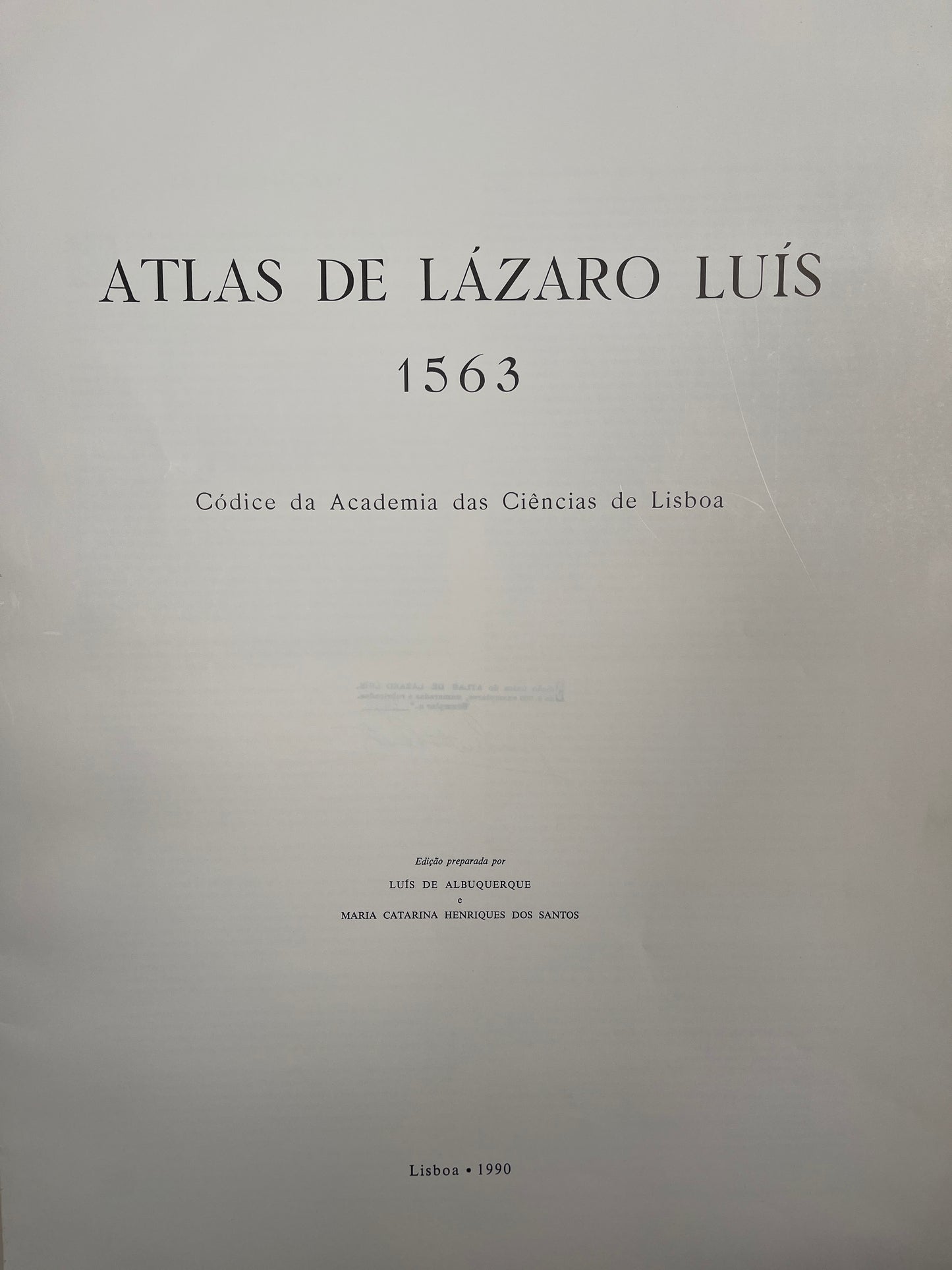 ATLAS DE LÁZARO LUIS - 1563