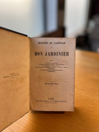 GRAVURES DE L'ALMANACH DU BON JARDINIER