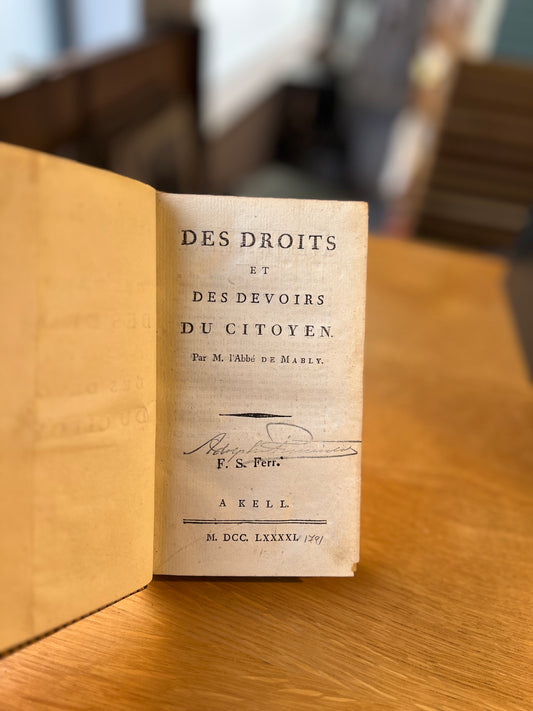 DES DROITS ET DES DEVOIRS DU CITOYEN