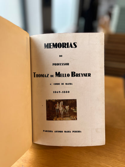 MEMORIAS DO PROFESSOR THOMAZ DE MELLO BREYNER