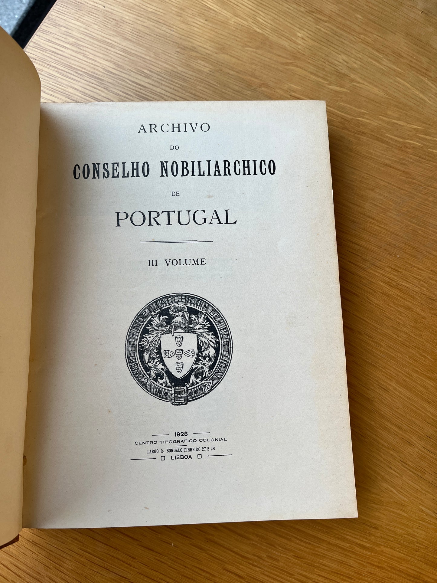 ARCHIVO DO CONSELHO NOBILIARCHICO DE PORTUGAL