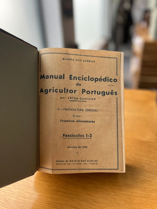 MANUAL ENCICLOPÉDICO DO AGRICULTOR PORTUGUÊS